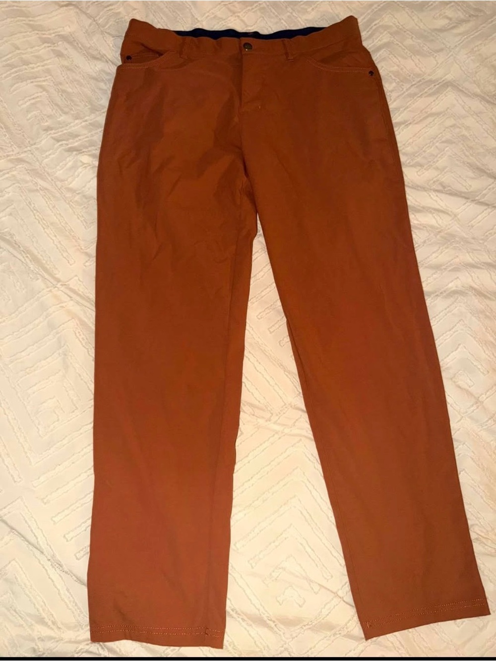 adidas Men's Rust Orange Chino Pants
